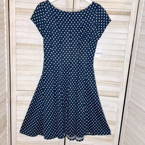 NWT Danny & Nicole Polka Dot Fit & Flare Dress  Size 6
